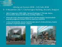 Infoday on Horizon 2020 – SC5 Calls 2018